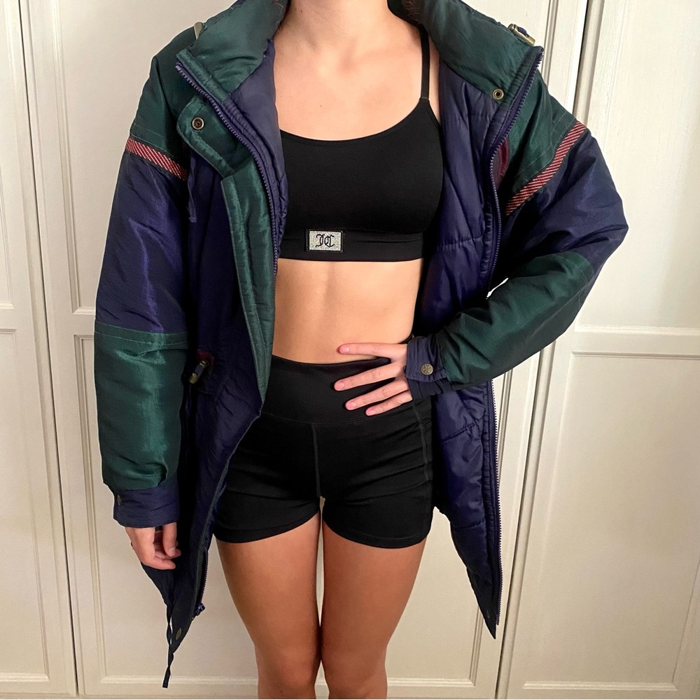 Be the Current Seen vintage women’s men’s ski jacket 80’s 90’s coat purple green